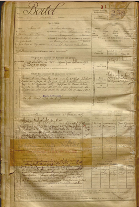 photo 5 Fiche Militaire d’Auguste Alexandre Boitel