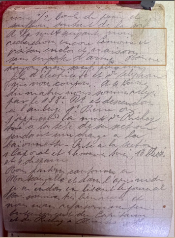 photo 53 Extrait des Notes de Guerre de Jules Henri Colliot
