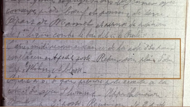 photo 86 Extrait des Notes de Guerre de Jules Henri Colliot